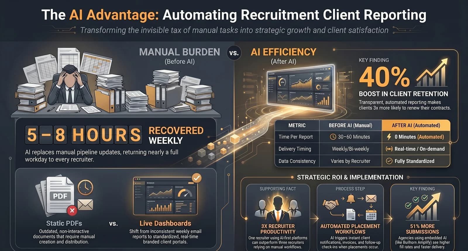 AI for NZ Recruitment Agencies: How to Place 30% More Candidates Without Adding Staff — Infographic